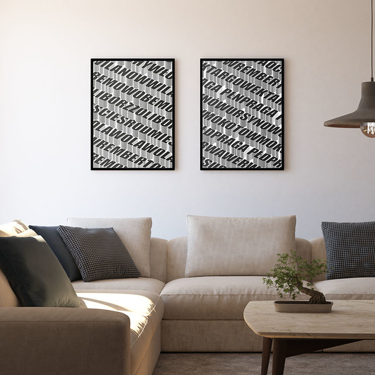 Plakat - Dzielnice Warszawy 2 PADE SPACE
