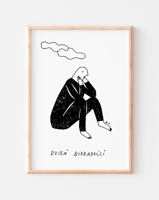 grafiki i ilustracje Print DZIEŃ NIERADOŚCI