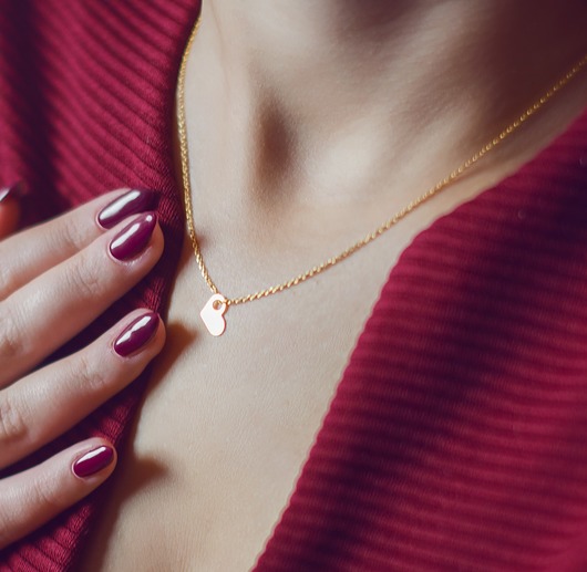 Naszyjnik serduszko - srebro 925 pozłacane Coccola JEWELLERY