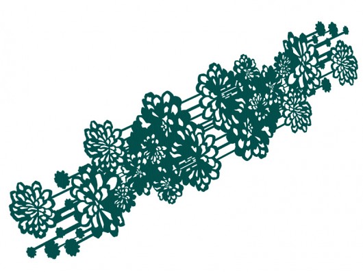 oryginalny bieżnik DALIE 43x160cm Turkus AT design