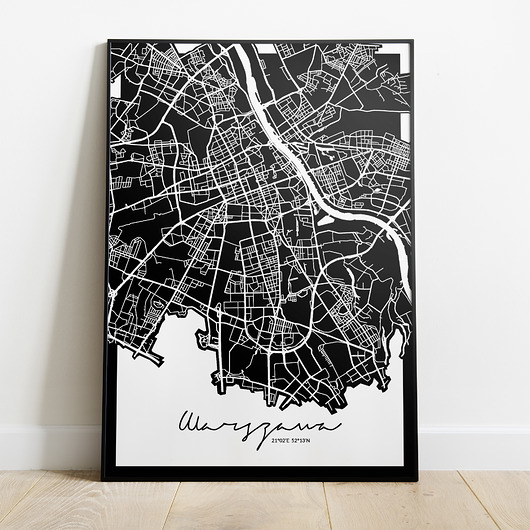 Plakat Warszawa mapa Peszkowski Graphic