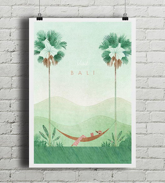 plakaty Bali - vintage plakat
