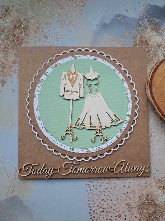 zaproszenia i kartki na ślub Kartka ślubna dla obcokrajowców (koperta)