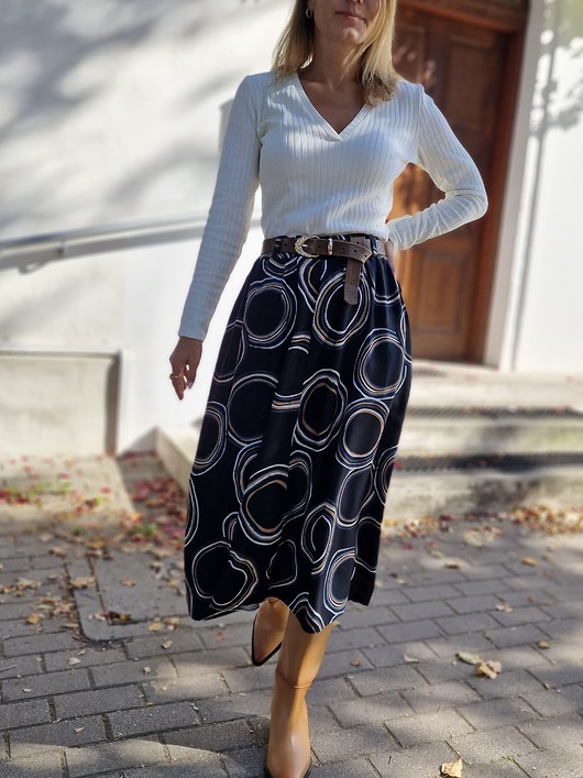 spódnice midi Spódnica Adara Koła