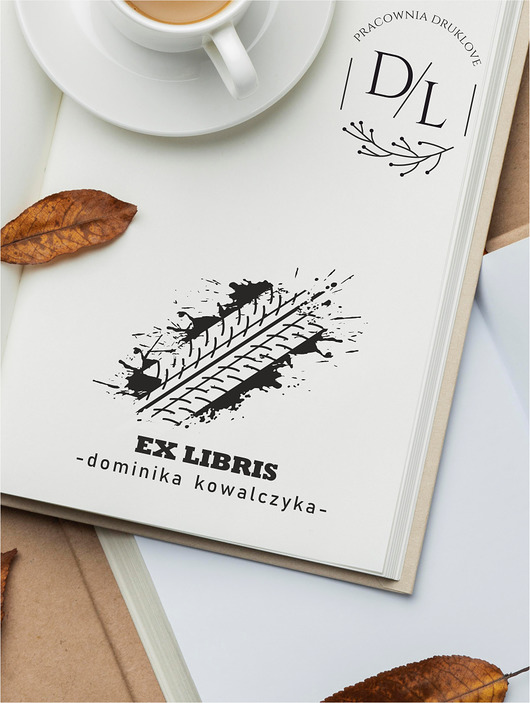 stemple Stempel Ex Libris Exlibris personalizowany Opona