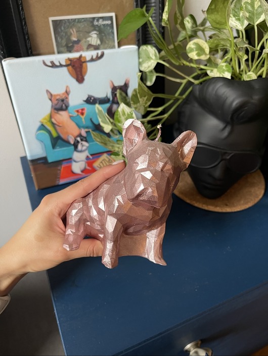 świeczniki i świece Świeca w kształcie buldoga Bulldog Sontelia
