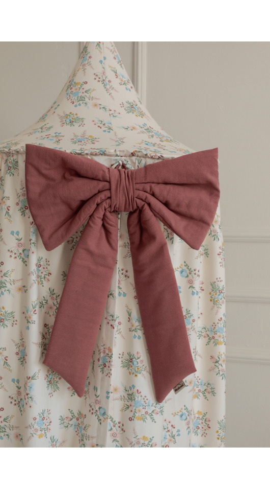 tekstylia - różne Kokarda dekoracyjna washed cotton mauve