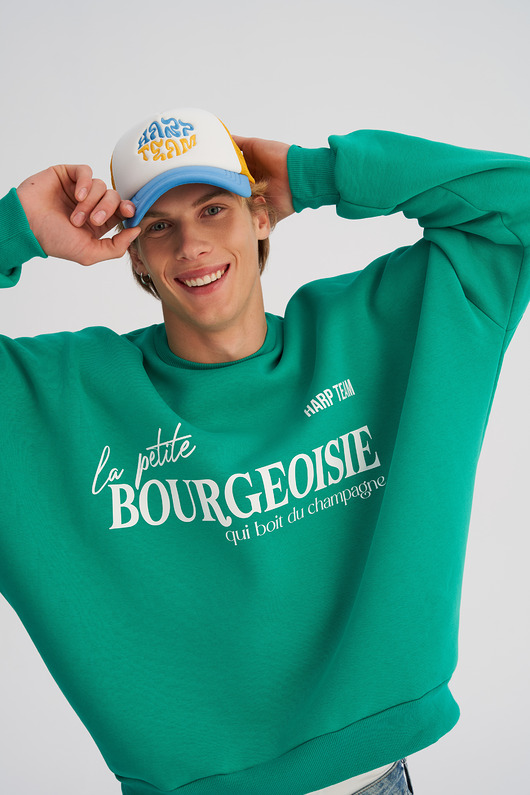 czapki i kapelusze męskie Kolorowa czapka TRUCKERKA zółto - niebieska