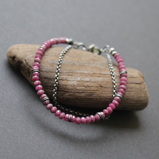 bransoletki z kamieni naturalnych Rubinowa Waleria