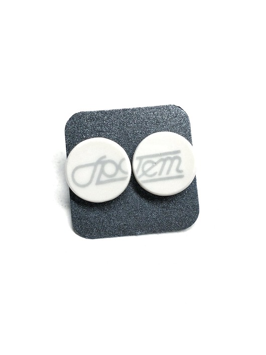 Kolczyki ceramiczne Społem biżuteria z talerzy