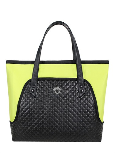 Torba FLOWERBAG (czerń-limonka) GOSHICO