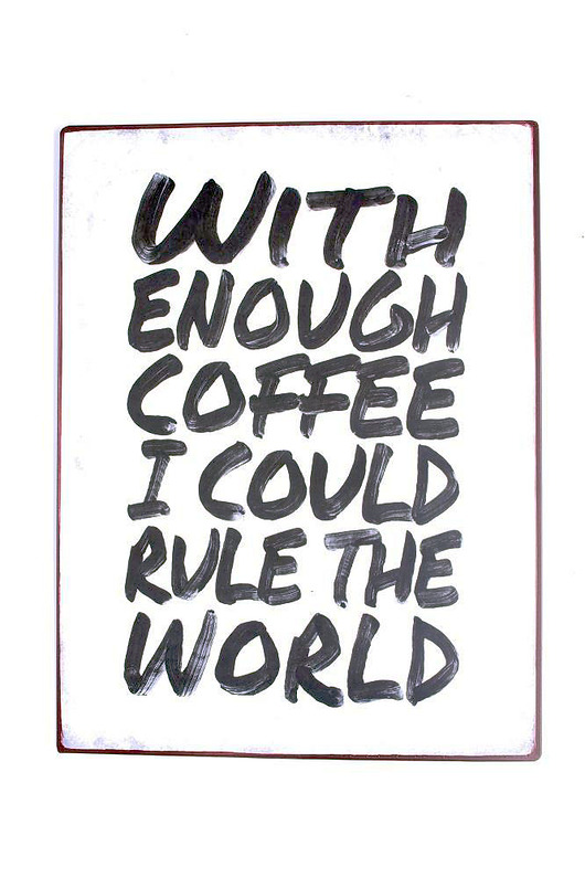 Szyld metalowy ENOUGH COFFEE MIA home