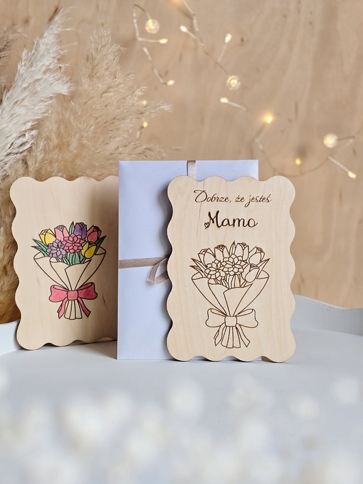 kartki scrapbooking Kartka na Dzień Mamy - Dobrze, że jesteś Mamo
