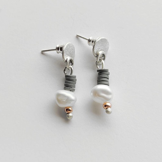 kolczyki z kamieniami Kolczyki OKRĄG