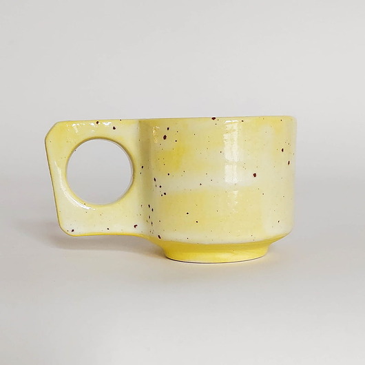 filiżanki Porcelanowa Filiżanka Espresso Żółty