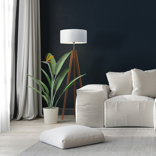 lampy podłogowe Drewniana lampa stojąca na 3 nogach HAITI