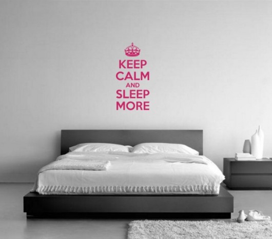Keep Calm and Sleep More - naklejka ścienna Tulis