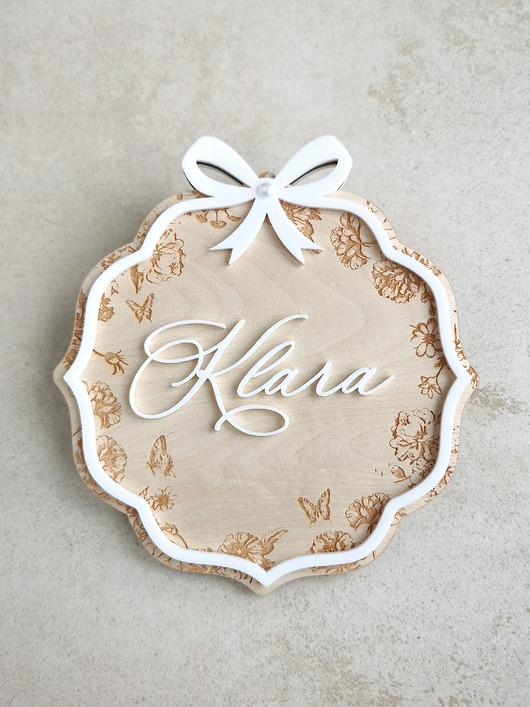 niemowlak - inne Tabliczka do zdjęć dla noworodka, tabliczka z imieniem dla dziewczynki