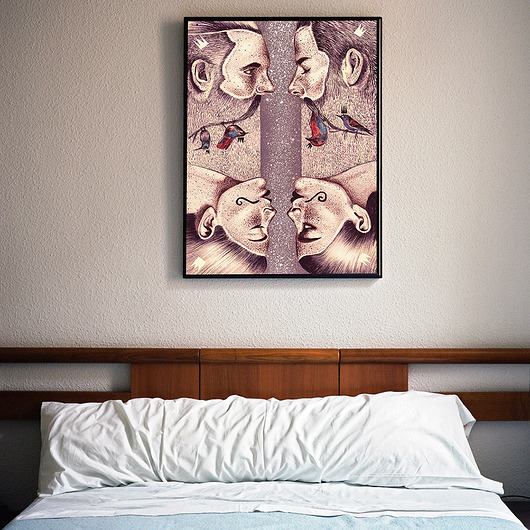 Plakat Absolut Dorota Piechocińska ilustraDORA