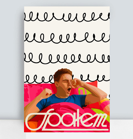 plakaty Plakat Spałem - warianty