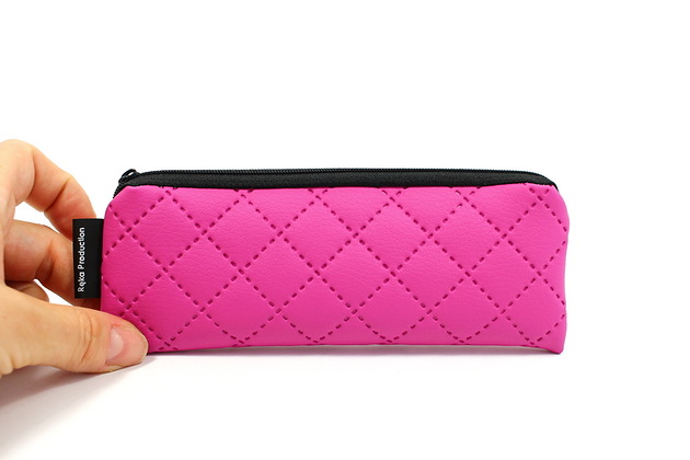 piórniki Piórnik kosmetyczka Piękny Amarant etui do torebki do szkoły w podróż