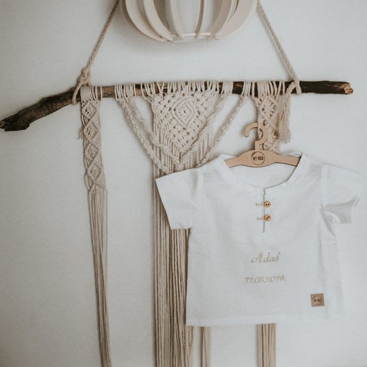 szatki, ubranie na chrzest szatka do chrztu z spersonalizowanym haftem