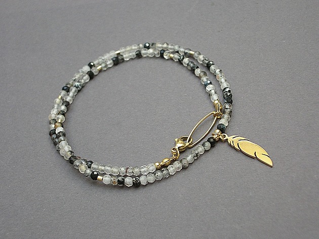 chokery Kwarc z turmalinem /choker/ - Szlachetna kolekcja