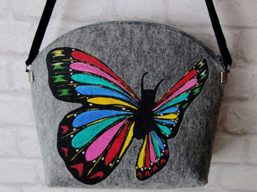 Filcowa torebka MOTYL ruben art