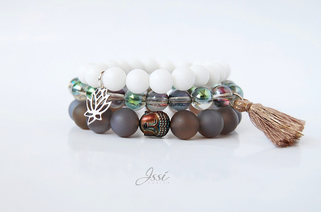 bransoletki z kamieni naturalnych Zen  Set
