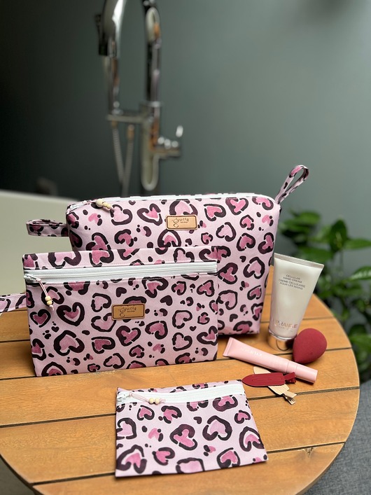 kosmetyczki Komplet 3 kosmetyczek - idealny prezent walentynkowy