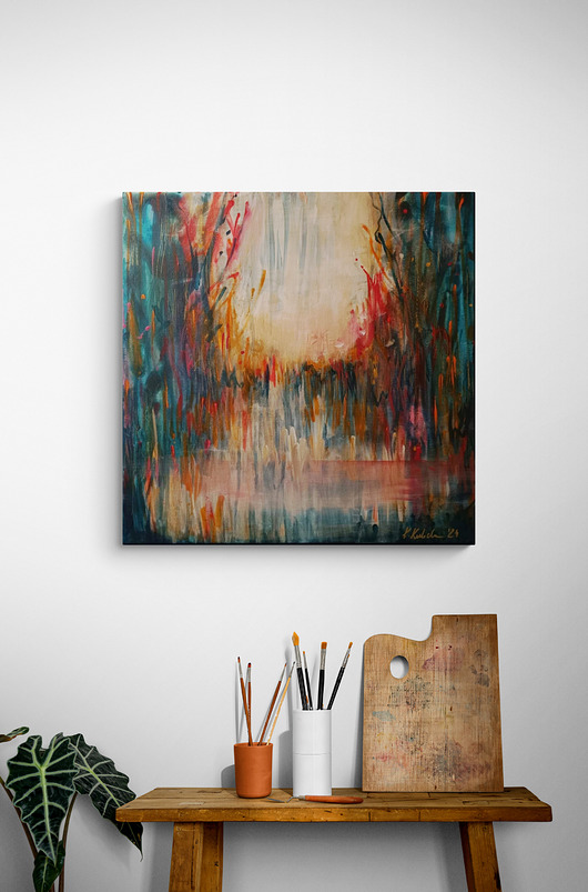 obrazy Obraz na zamówienie kupującego - Jesienna aura - 50x50 cm