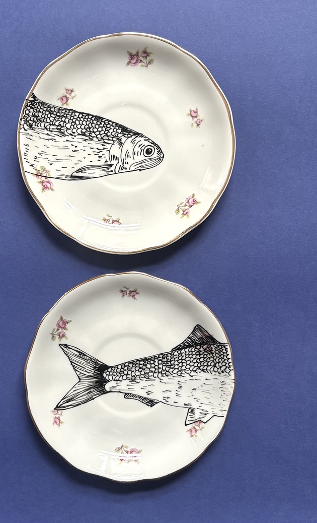 Ozdoby na ścianę Ryby puzzle