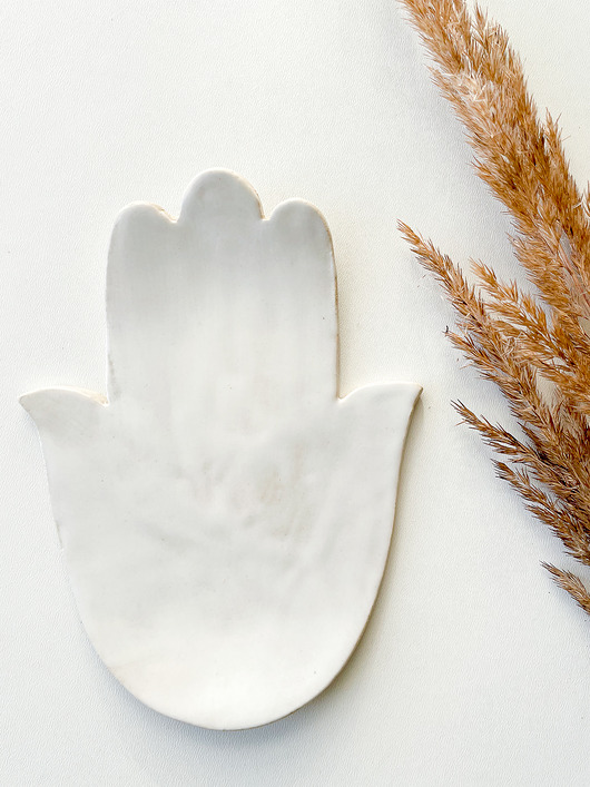 Talerzyk na palo santo HAMSA rękoczyny