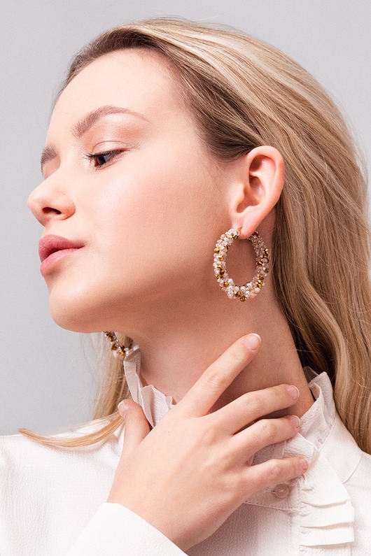kolczyki pozłacane Kolczyki pozłacane Stardust earrings