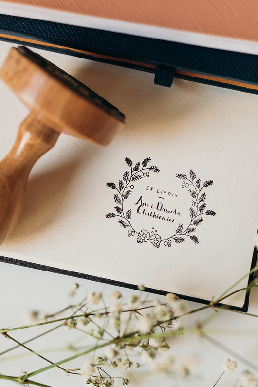 Stempel Ex Libris "Szyszki" - Zestaw prezentowy ANABU fajna pracownia