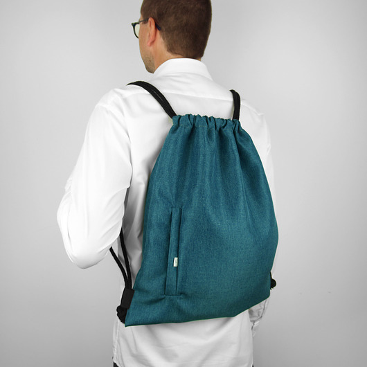 WOREK PLECAK Turkus purol design