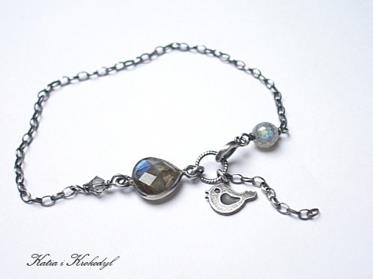 bransoletki wire wrapping Wróbelek  -bransoletka