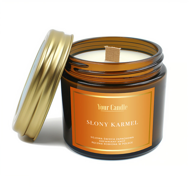 świece zapachowe Świeca zapachowa sojowa Słony Karmel 120ml- Your Candle