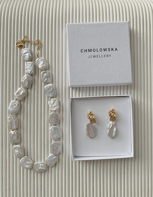 złote naszyjniki Naszyjnik z pereł naturalnych