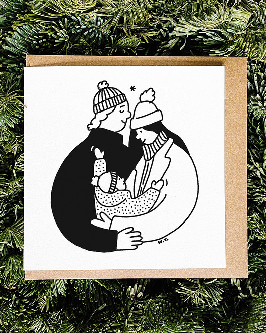 kartki świąteczne Świąteczne tulenie