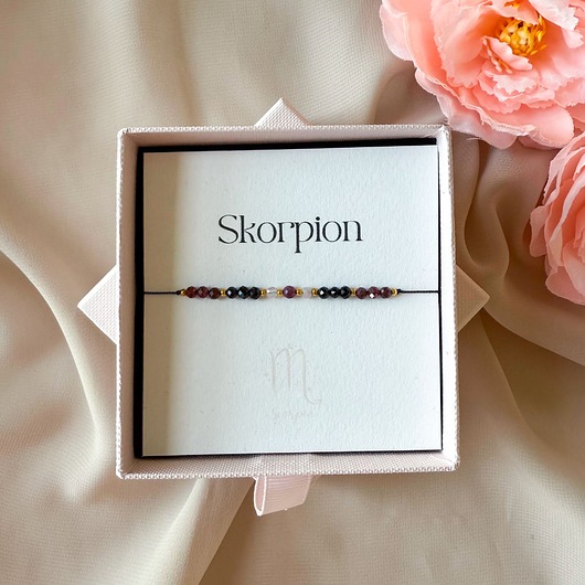 bransoletki na sznurku Bransoletka dla Znaku zodiaku SKORPION