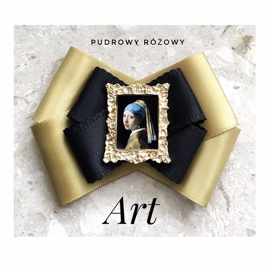 broszki Brosza  ART z obrazem Dziewczyna z perłą NEW 1szt