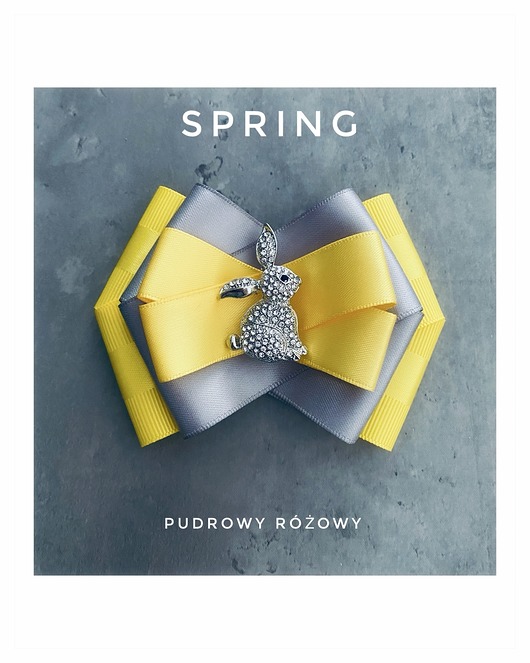 broszki Brosza  Wielkanocna z Zajączkiem WIOSNA