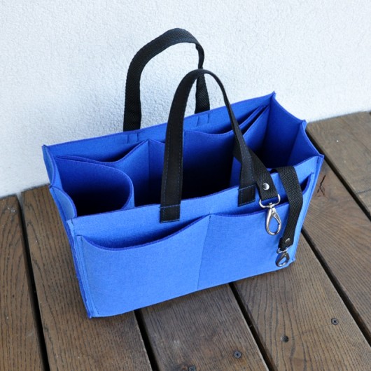 Filcowy organizer do torebki - niebieski Beltrani