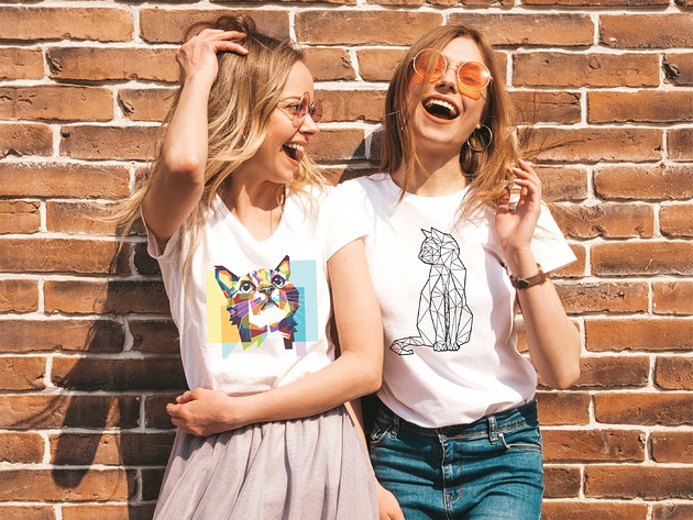 Koszulka damska organiczna Kot ART ORGANIC