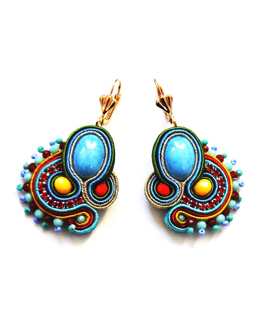 kolczyki soutache Sutaszowe kolczyki BALOS