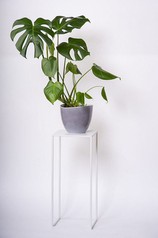 Kwietnik RODOS 60 cm,BIAŁY Wzorek Systems