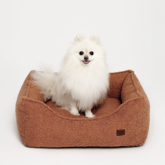 legowiska dla psów i kotów Legowisko Kanapa Boucle Ceglana Premium