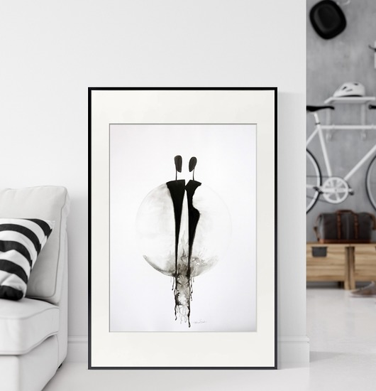 grafika 50 x 70 cm wykonana ręcznie Krystyna Siwek Art