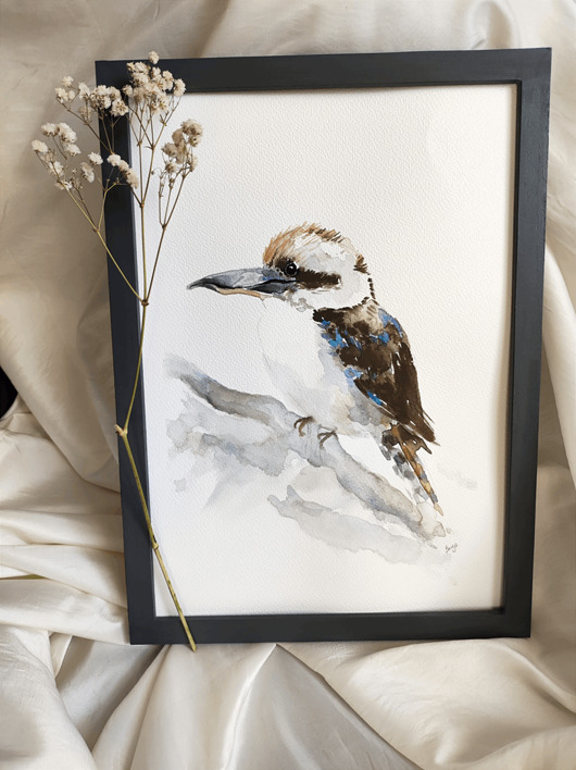 obrazy Akwarela kookaburra - dacelo